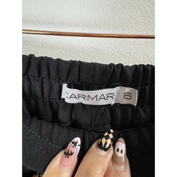 Carmar Faux Suspender Punk Rock Grunge Gothcore Emo Gothic Black Jogger Pants 6 - Picture 4 of 9